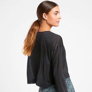 Athleta Vapor Long Sleeve Mesh Top Medium